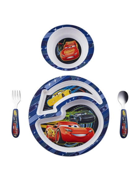 Juego de Vajilla Disney Pixar Cars - 4 Piezas para Niños