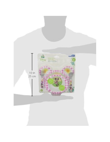 Set de vajilla Minnie Mouse 4 piezas - Apto microondas