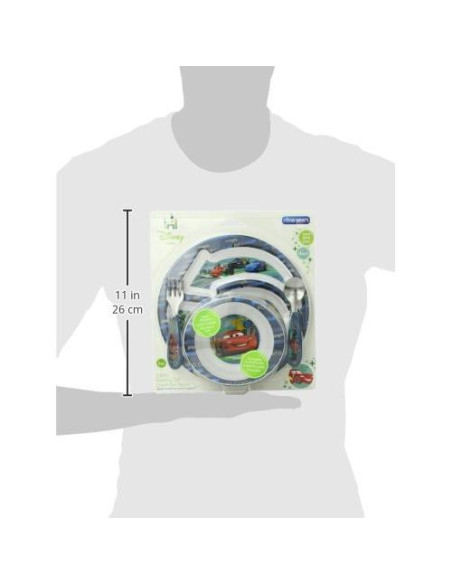 Juego de Vajilla Disney Pixar Cars - 4 Piezas para Niños