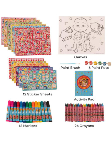 Conjunto de Pintura Cocomelon 1089 Piezas para Niños