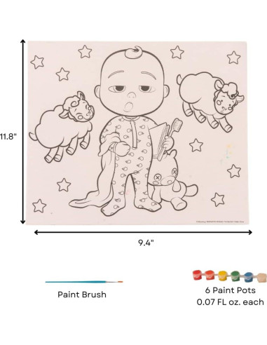 Conjunto de Pintura Cocomelon 1089 Piezas para Niños