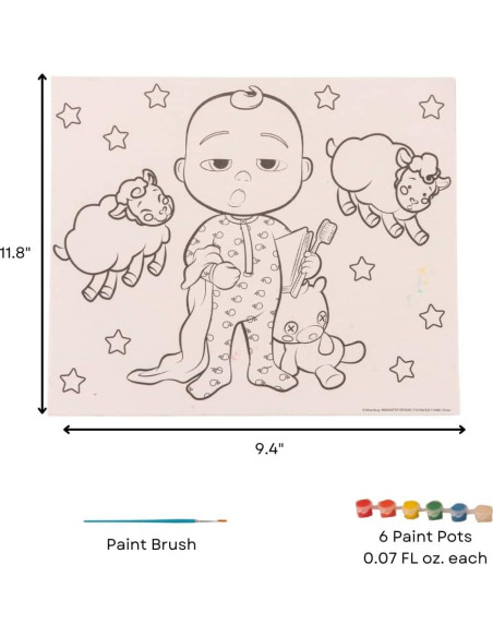 Conjunto de Pintura Cocomelon 1089 Piezas para Niños Conjunto de Pintura Cocomelon 1089 Piezas para Niños