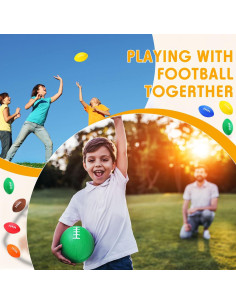 Mini Balones de Fútbol Jerify 12 Pcs 12 cm Color Brillante 2