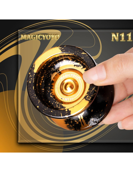 Yoyo MAGICYOYO N11 Doble Propósito Negro Dorado 66g Yoyo MAGICYOYO N11 Doble Propósito Negro Dorado 66g