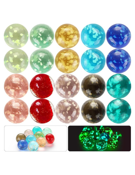 Canicas Brillantes Skylety 20 Piezas 16 mm Luminosa