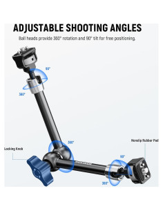 Brazo Mágico Articulado NEEWER ST16 28 cm con Cabeza de Bola 2