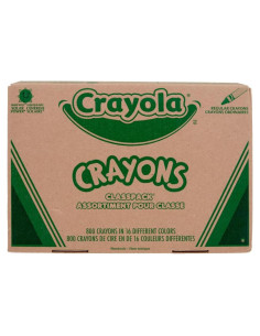 Paquete de Crayones Crayola 800 unidades 16 colores para niños