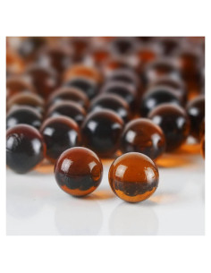 CYS EXCEL Relleno de Jarrón Ámbar 1 KG | Piedras de Vidrio