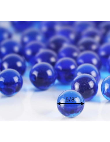 CYS EXCEL Relleno de Jarrón Vidrio Azul Cobalto 4,54 kg