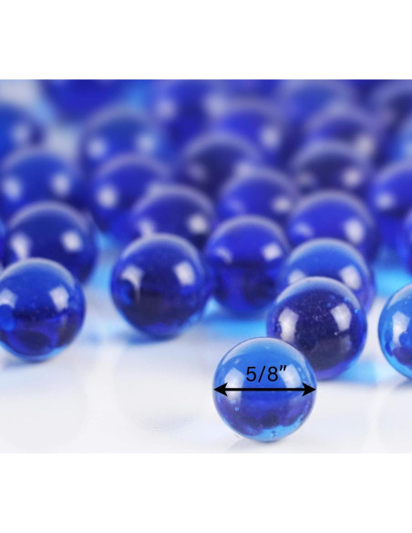 CYS EXCEL Relleno de Jarrón Vidrio Azul Cobalto 4,54 kg