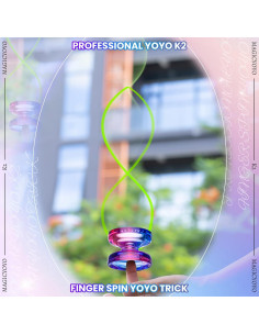 Yoyo Profesional MAGICYOYO K2 Cristal para Niños +12 Cuerdas 2