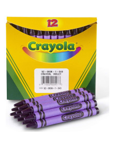 Crayones Crayola Violeta 12 Unidades a Granel Suministros 2