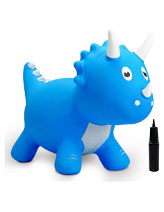 Saltador Inflable Dinosaurio Azul EVERICH para Niños 18 Meses