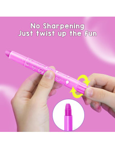 Crayones DreamyCandy 12 Colores Lavables para Niños 2