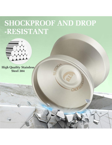 Yoyo Profesional YOYOSTUDIO Acero Inoxidable 304 Gris