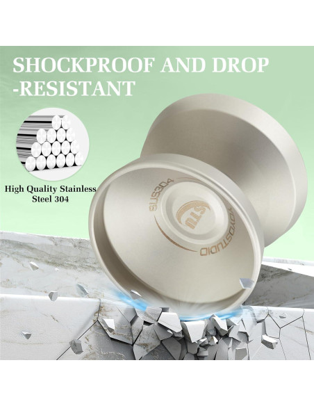 Yoyo Profesional YOYOSTUDIO Acero Inoxidable 304 Gris
