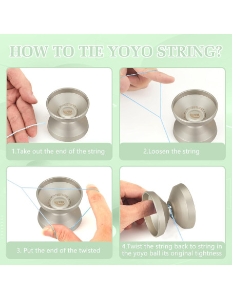 Yoyo Profesional YOYOSTUDIO Acero Inoxidable 304 Gris