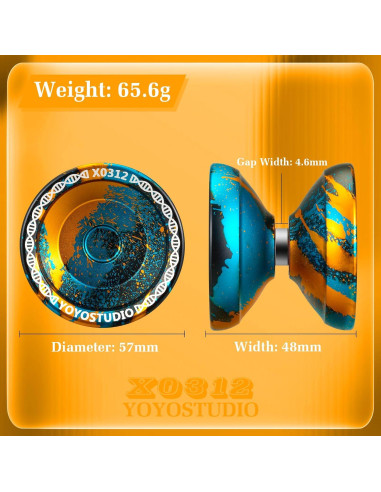 Yoyo Profesional YOYOSTUDIO X0312 con Kit y Cuerdas