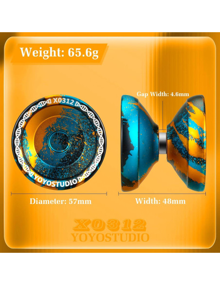 Yoyo Profesional YOYOSTUDIO X0312 con Kit y Cuerdas Yoyo Profesional YOYOSTUDIO X0312 con Kit y Cuerdas