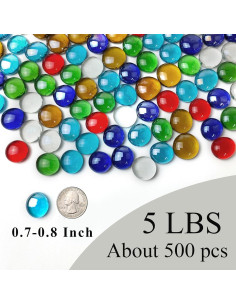 Canicas de vidrio FANTIAN 2,27 kg multicolor 500 pcs 2