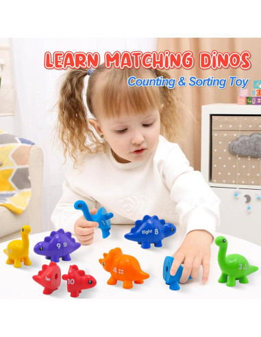 Juguete Montessori Ganaj de Dinosaurios 26 PCS para Niños