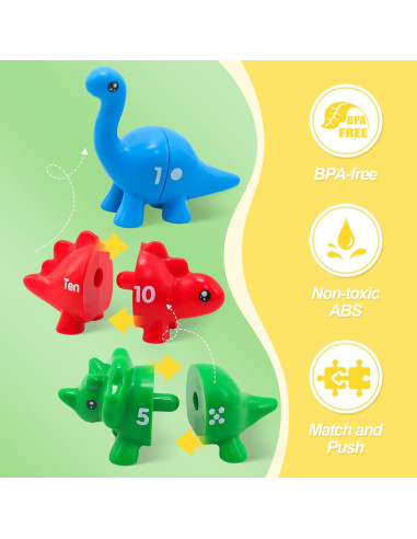 Juguete Montessori Ganaj de Dinosaurios 26 PCS para Niños