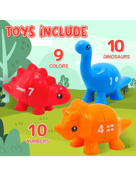 Juguete Montessori Ganaj de Dinosaurios 26 PCS para Niños