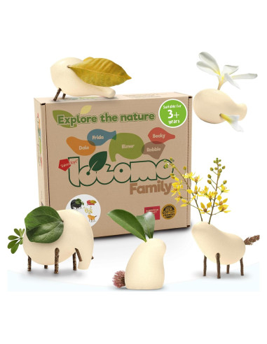 Figuras de Animales de Madera Taksa Toys - Juego de 5
