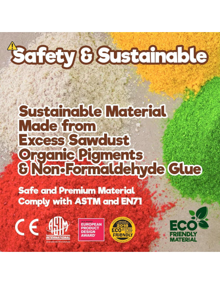 Figuras de Animales de Madera Taksa Toys - Juego de 5