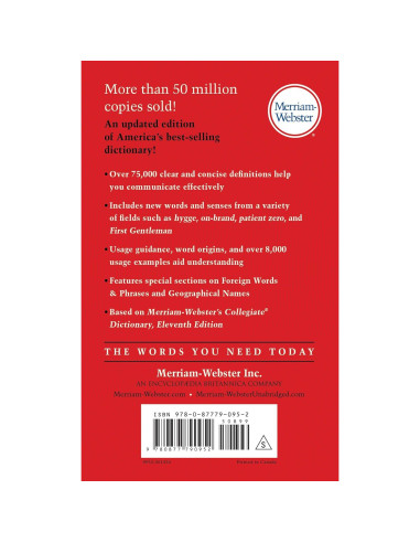 The Merriam-Webster Dictionary - America's Best-Selling Dictionary - Mass Market Paperback