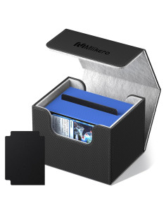 Caja de Barajas Mlikero V2 Negra para 100+ Cartas TCG