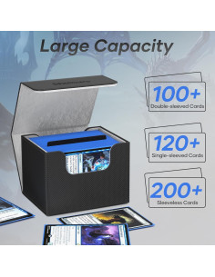 Caja de Barajas Mlikero V2 Negra para 100+ Cartas TCG 2