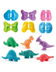 VConejo Juguetes de Masa Colorida Set Dinosaurios 204g