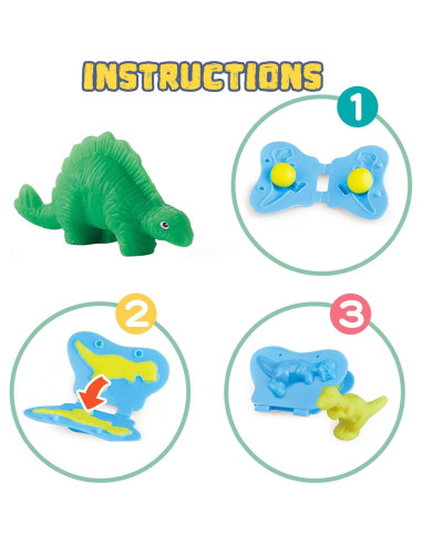 VConejo Juguetes de Masa Colorida Set Dinosaurios 204g