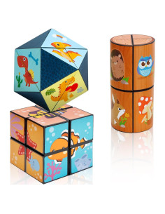 Juego de Cubos Mágicos Yoshimoto 3 Temas para Niños y Adultos
