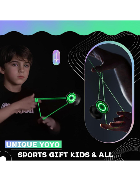 Yoyo Iluminado MAGICYOYO Y02 Profesional con Luz Verde Yoyo Iluminado MAGICYOYO Y02 Profesional con Luz Verde