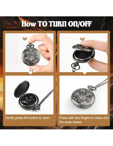 Juego de Dados D&D Banloga 7PCS Metal con Estuche Dragón