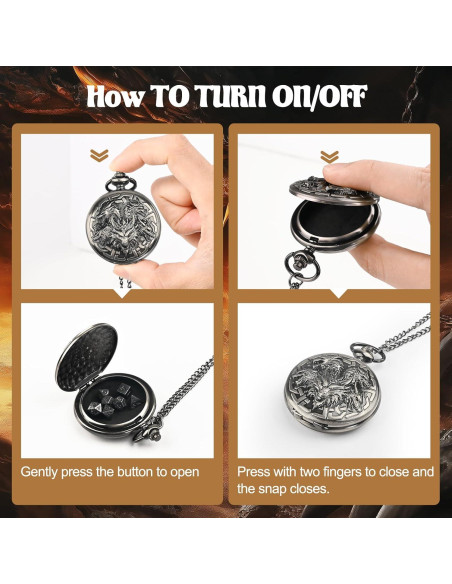 Juego de Dados D&D Banloga 7PCS Metal con Estuche Dragón