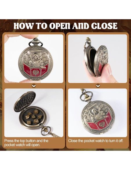 Juego de Dados D&D Banloga 7PCS Metal con Estuche