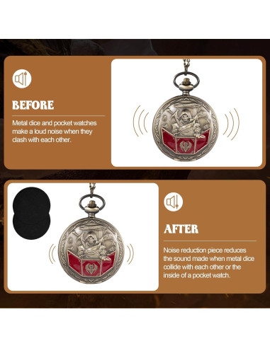 Juego de Dados D&D Banloga 7PCS Metal con Estuche