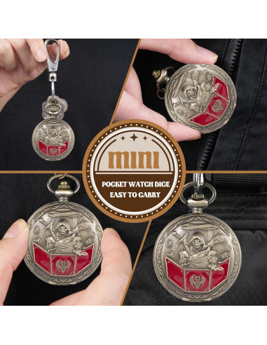 Juego de Dados D&D Banloga 7PCS Metal con Estuche