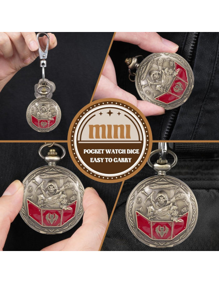 Juego de Dados D&D Banloga 7PCS Metal con Estuche