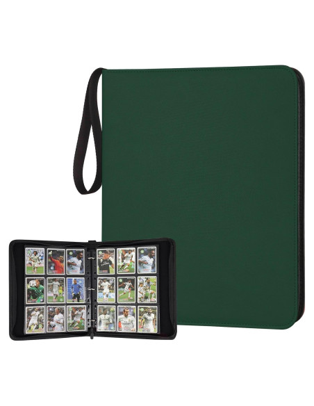 Carpeta de Tarjetas 720 Bolsillos PU NEWBINDER Verde Oscuro