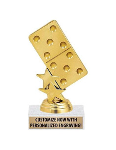 Trofeos de Dominó Crown Awards Personalizados 13,34 cm - 20 Pzs