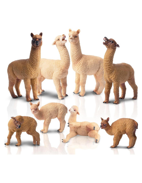Figuras de Alpaca Toymany 8PCS Juguete Educativo Realista
