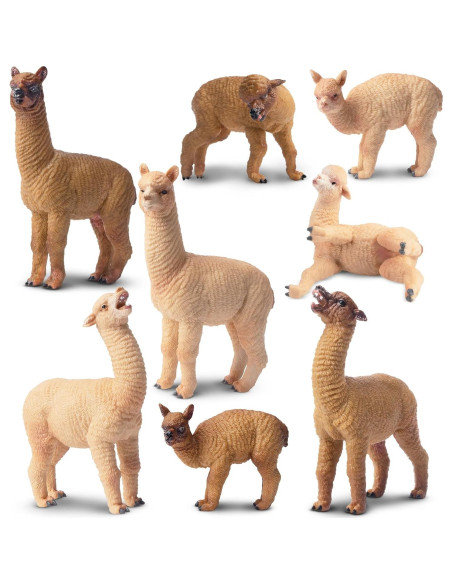 Figuras de Alpaca Toymany 8PCS Juguete Educativo Realista