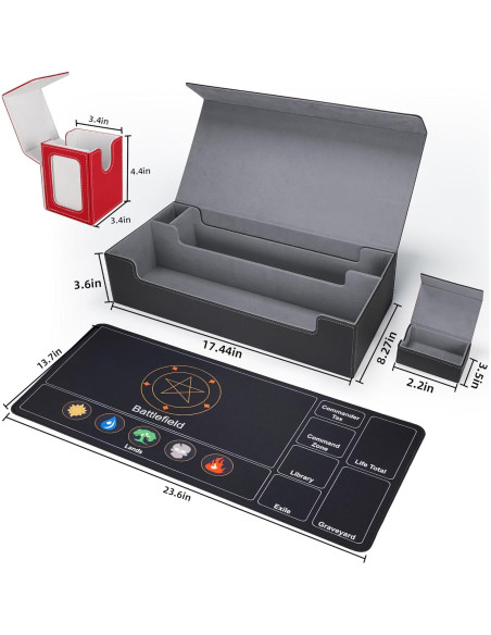 Caja de Deck MTG AFIING 6 en 1 para 2400 Cartas