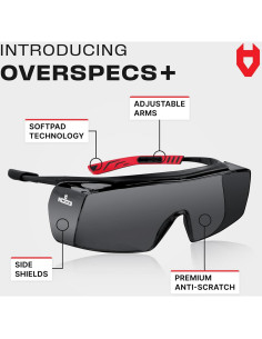 Gafas de Seguridad NoCry OverSpecs Tinteadas UV400 2