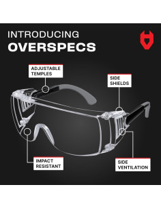 Gafas de Seguridad NoCry OverSpecs UV380 Anti-Niebla 2