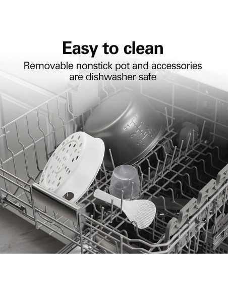 Cocinero de Arroz Digital Programable Hamilton Beach 12 Tazas